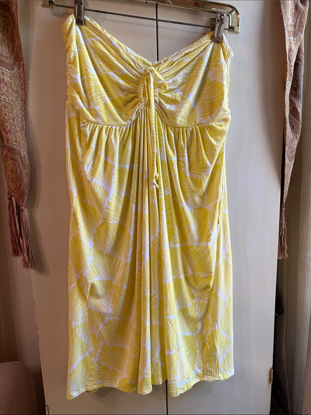 Melissa Odabash Mini Yellow Floral Strapless Sundress